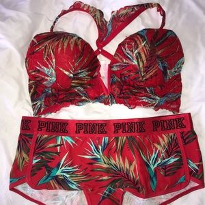 NWT L PINK SET